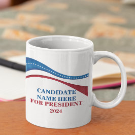 Taza De Café Candidato personalizado para las elecciones presid