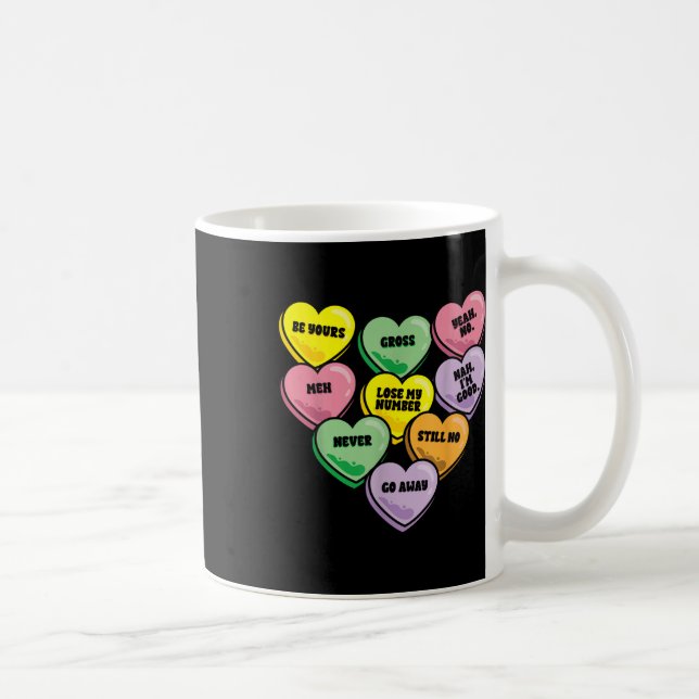 Taza De Café Candy Candy contra Día de San Valentín Sarcástico  (Derecha)