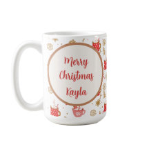 Candy Candy Hot Cocoa Patrón Feliz Navidad