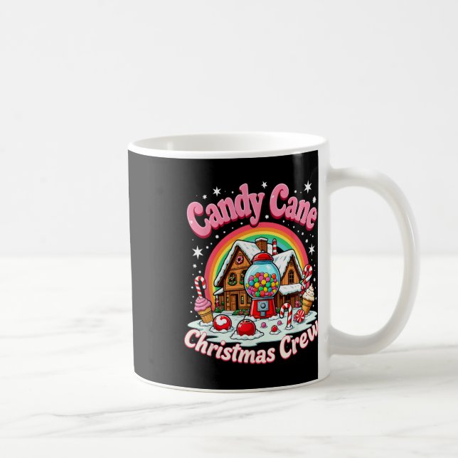 Taza De Café Candy Cane Christmas Crew House Candy Security Can (Derecha)
