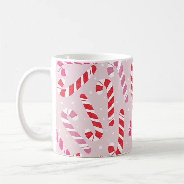 Taza De Café Candy Cane Christmas Mug (Izquierda)