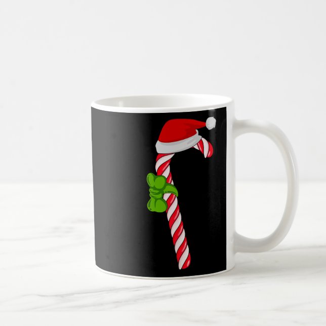 Taza De Café Candy Cane Crew Navidades Familia Matando Navidad  (Derecha)