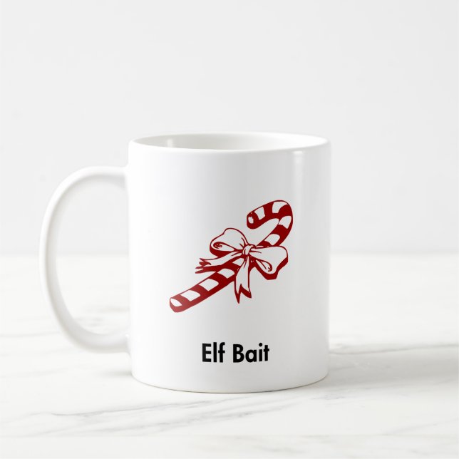 Taza De Café Candy Cane Elf Bait (Izquierda)