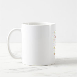 Taza De Café Candy Cane "Merry & Bright" Navidades Mug