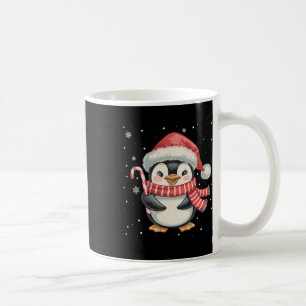 Taza De Café Candy Cane Santa Hat Navidades pingüinos navidad g