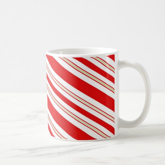 Taza De Café Candy Cane Stripes (Derecha)