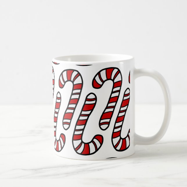 Taza De Café Candy Canes (Derecha)