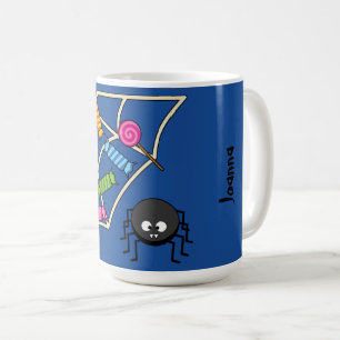 Taza De Café Candy Catcher Spider   Añadir un nombre propio