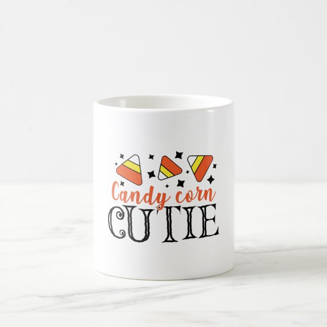 Taza De Café Candy Corn Cutie Halloween Trick O Trete (Centro)