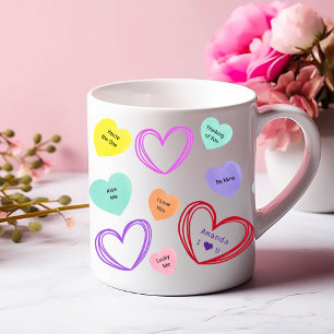 Taza De Café Candy frases de San Valentín