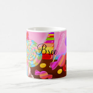Taza De Café Candy Land Fantasy Cupcakes & Dulces Personalizado
