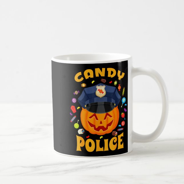 Taza De Café Candy Lice Halloween Party Costume Security Funny  (Derecha)