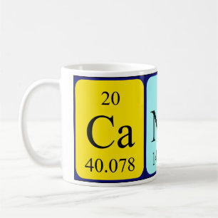 Taza De Café Candy periódica nombre de tabla mug