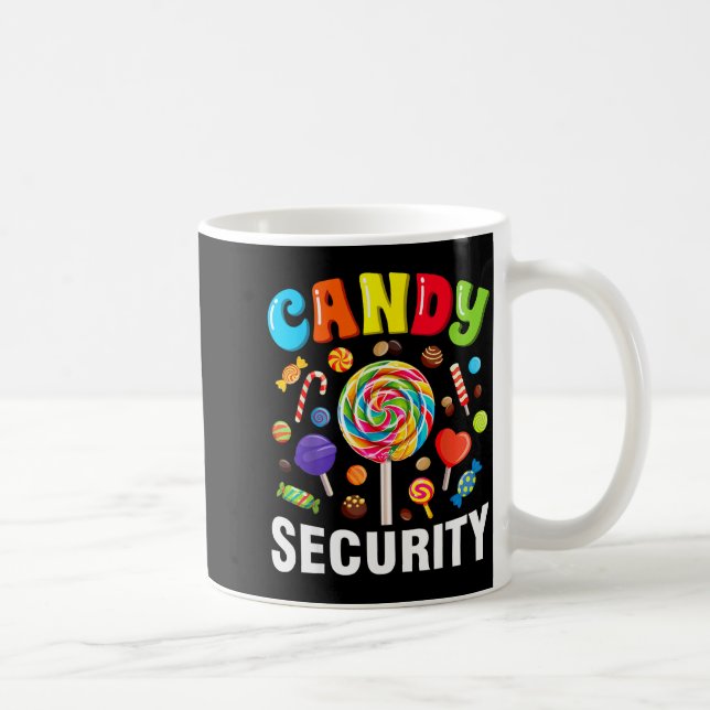 Taza De Café Candy Security Funny Halloween Costume  (Derecha)