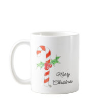 Candycane With Holly