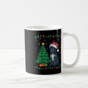 Taza De Café Cane Corso Dog Santa Hat Hombres Mujeres Niños Árb