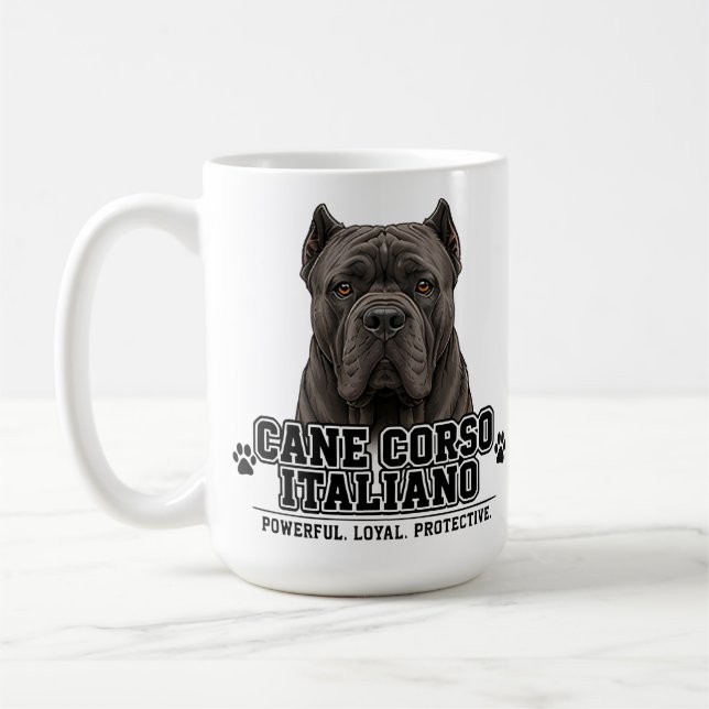 Taza De Café 🐾 Cane Corso Italiano 🐾 (Izquierda)