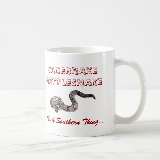 Taza De Café canebrake, canebrake, CANEBRAKERATTLESNAKE, It'… (Derecha)