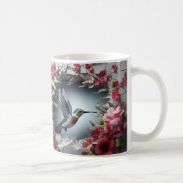 Taza De Café Caneca 3D Beija-Flor