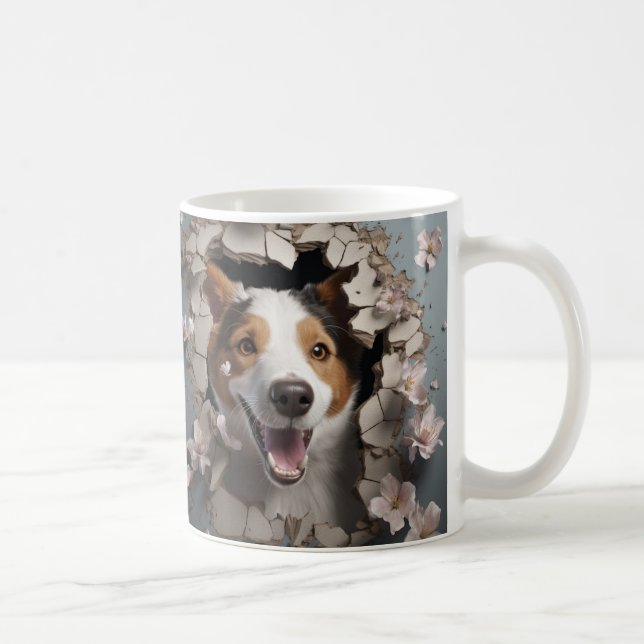 Taza De Café Caneca 3D Dog (Derecha)