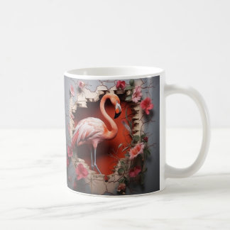 Taza De Café Caneca 3D Flamingo