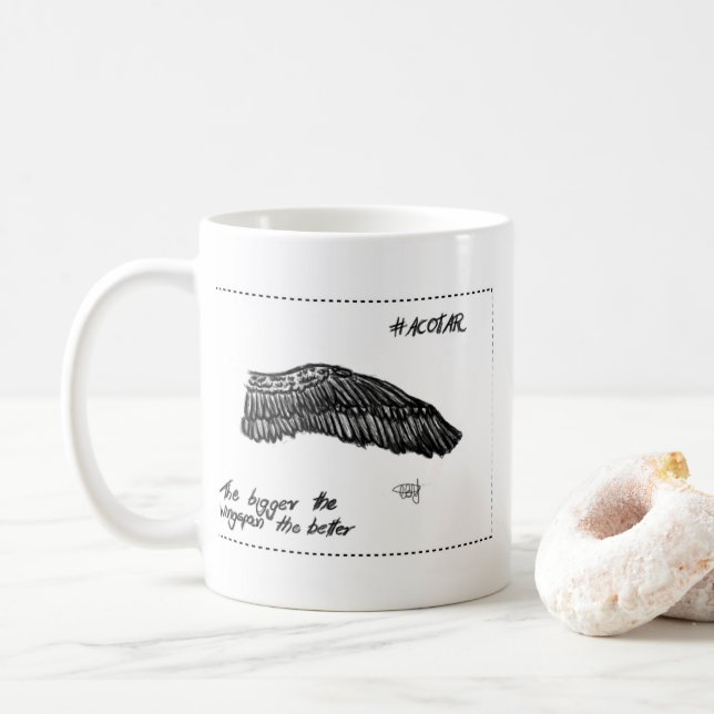 Taza De Café Caneca ACOTAR - asa (Con donut)