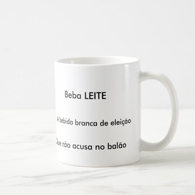 Taza De Café Caneca Beba Leite (Derecha)