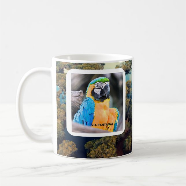 Taza De Café Caneca branca clássica Arara (Izquierda)