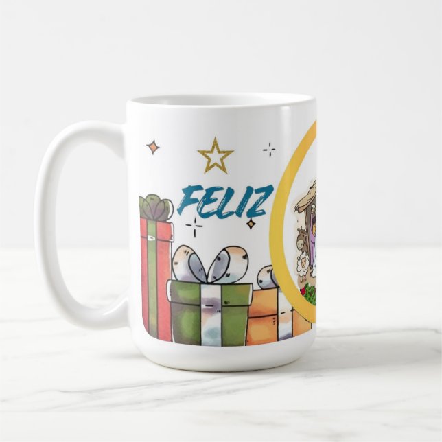 Taza De Café Caneca Branca Clássica - Edição Natal (Izquierda)