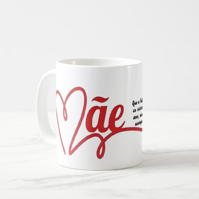Taza De Café Caneca branca dia das mães (Anverso izquierdo)