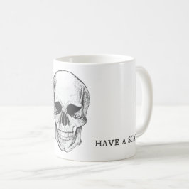 Taza De Café Caneca Caveira Have a Scary