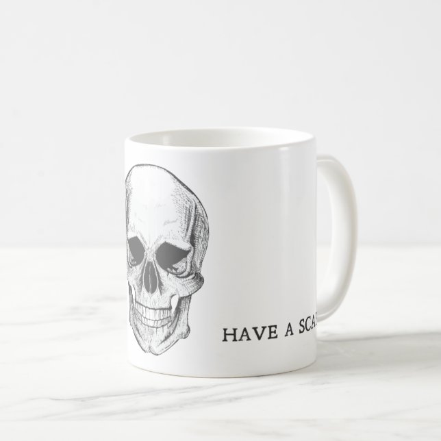 Taza De Café Caneca Caveira Have a Scary (Anverso derecho)