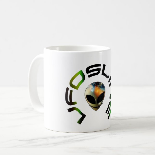 Taza De Café Caneca com logo UfosLine (Anverso izquierdo)