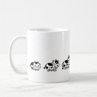 Taza De Café Caneca Cow Evolution