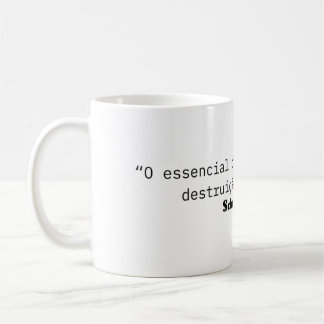 Taza De Café Caneca de Café: Citação de Schumpeter.