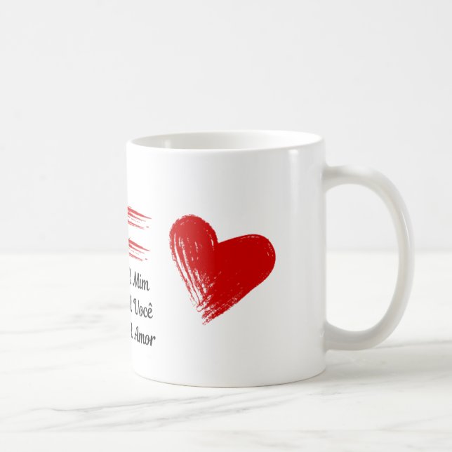 Taza De Café Caneca Deus Lutou por mim (Derecha)