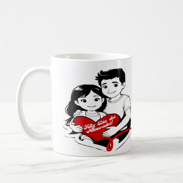 Taza De Café Caneca Dia dos Namorados (Izquierda)