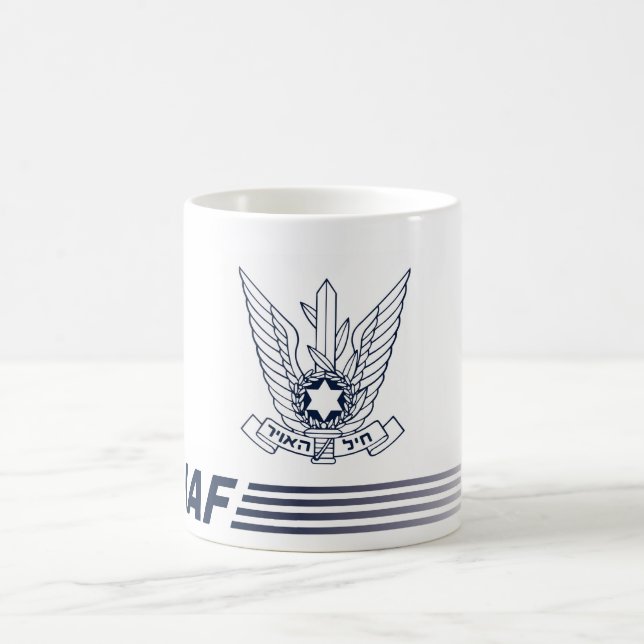 Taza De Café Caneca emblema IAF - ISRAELI AIR FORCE (Centro)