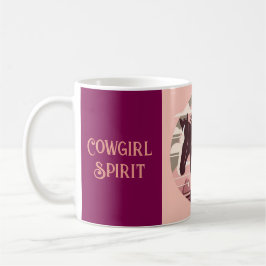 Taza De Café caneca estampada garota cowgirl
