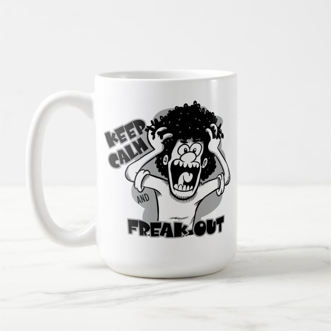 Taza De Café Caneca Freak Out (Izquierda)