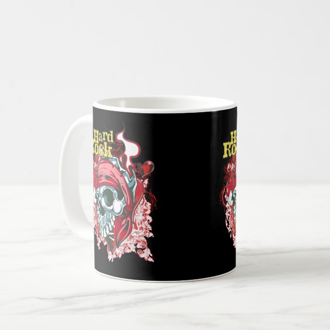 Taza De Café caneca Hard rock black (Anverso izquierdo)