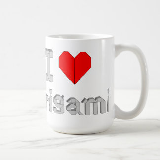 Taza De Café Caneca "I Love Origami"