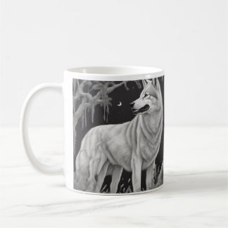 Taza De Café Caneca Lobo da noite
