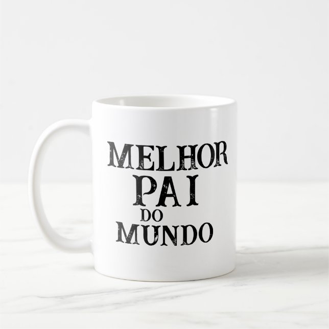 Taza De Café caneca melhor pai do mundo (Izquierda)