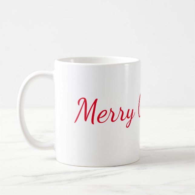 Taza De Café Caneca Merry Christmas (Izquierda)
