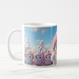 Taza De Café Caneca (Mug) Bonequinhos de Neve Fofos