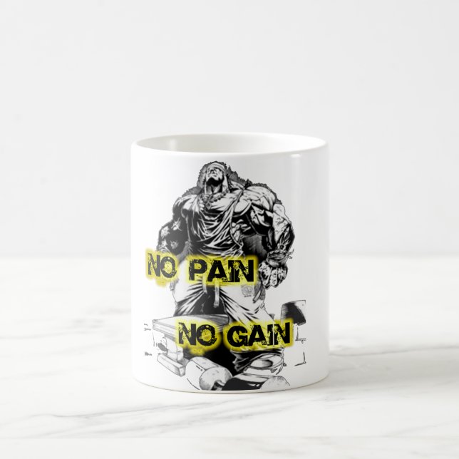 TAZA DE CAFÉ CANECA NO PAIN NO GAIN (Centro)