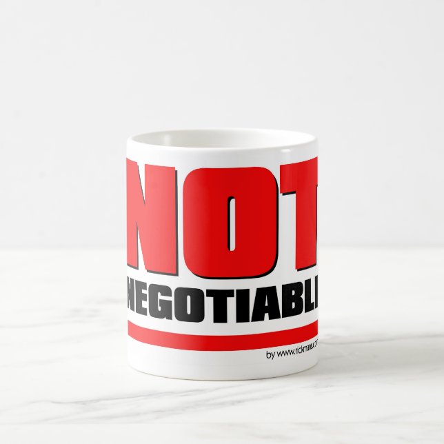 Taza De Café Caneca Not Negotiable (Centro)