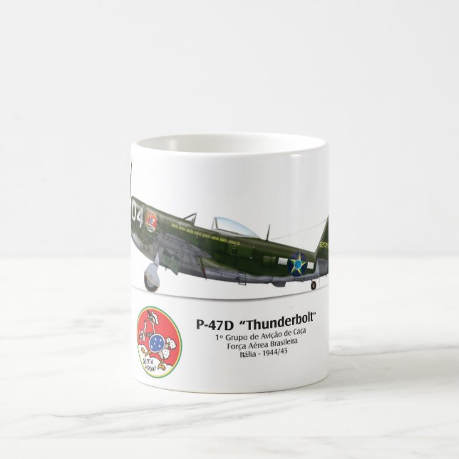 Taza De Café Caneca P-47D Thunderbolt - Senta a Pua - FAB (Centro)