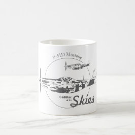 Taza De Café Caneca P-51D Mustang USAF WWII